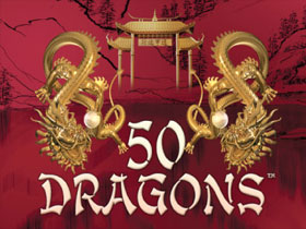 50 dragons slot logo