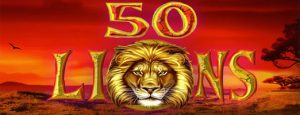 50 lions slot logo